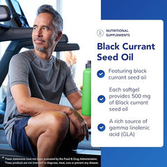Pure Encapsulations Black Currant Seed Oil 500mg - Maintaining Heart Health & Immune Support - 100 Softgel Capsules
