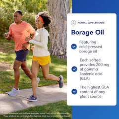 Pure Encapsulations Borage Oil - 200mg GLA per Capsule - Rich Source of Gamma Linolenic Acid - 60 Softgel Capsules