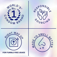Durex Nude Condoms, Regular Fit, 30s, Extra Thin, Easy On Shape, Secure, Higher Protection, With Silicone Lube