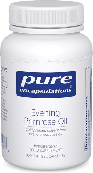 Pure Encapsulations Evening Primrose Oil 1000mg - Cold-Pressed Solvent-Free Evening Primrose Oil - 100 Softgel Capsules