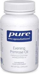 Pure Encapsulations Evening Primrose Oil 1000mg - Cold-Pressed Solvent-Free Evening Primrose Oil - 100 Softgel Capsules