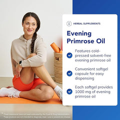Pure Encapsulations Evening Primrose Oil 1000mg - Cold-Pressed Solvent-Free Evening Primrose Oil - 100 Softgel Capsules