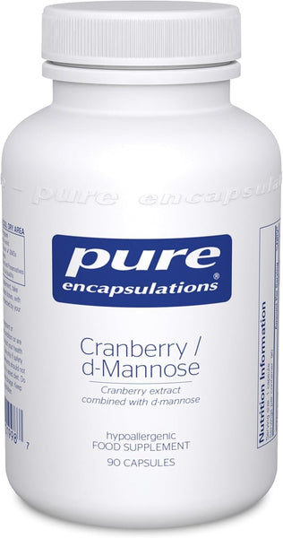 Pure Encapsulations - Cranberry/D-Mannose - Cranberry Extract Combined with D-Mannose - 90 Vegetarian Capsules