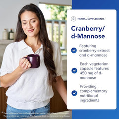 Pure Encapsulations - Cranberry/D-Mannose - Cranberry Extract Combined with D-Mannose - 90 Vegetarian Capsules