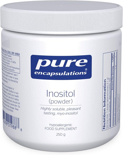 Pure Encapsulations Inositol Powder 2g - Supports Mental Health, Hormonal Balance, Metabolic Health - 250 Grams
