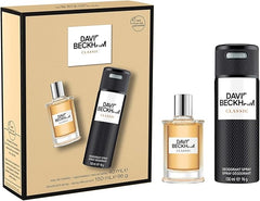 David Beckham Classic Gift Set For Him, 40ml Eau De Toilette & 150ml Deo Spray