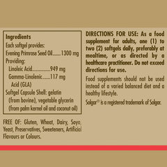 Solgar-Evening Primrose Oil 1300 mg Softgels - Pack of 30