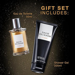 David Beckham Classic Giftset For Him including Eau de Toilette 50ml and Shower Gel 200ml