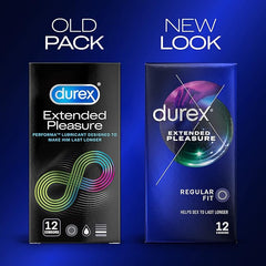 Durex Variety Condom Bundle, 12x Extended Pleasure Condoms, 12 x Intimate Feel Me Total 36 Condoms