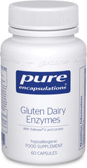 Pure Encapsulations Gluten Dairy Enzyme - Digestive Support for Gluten and Diary, 60 Capsules