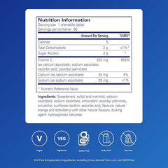 Pure Encapsulations Vitamin C Chewables - Immune System Support - High Strength Vitamin C - 60 Tablets