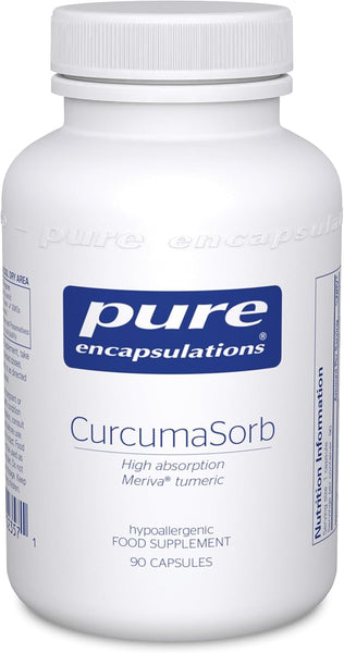 Pure Encapsulations CurcumaSorb - Meriva Turmeric, Source of Curcumin - High Absorption Supplement, 90 Capsules