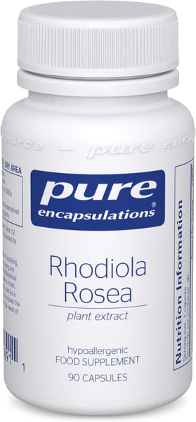 Pure Encapsulations Rhodiola Rosea 100mg - Supplement for Stress Relief & Women's Health - 90 Vegetarian Capsules