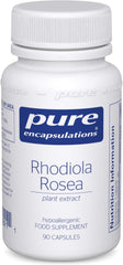 Pure Encapsulations Rhodiola Rosea 100mg - Supplement for Stress Relief & Women's Health - 90 Vegetarian Capsules