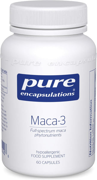Pure Encapsulations Maca-3 - Hypoallergenic Phytonutrient Supplement - Glucosinolates, Macamides and Macaenes - 60 Capsules