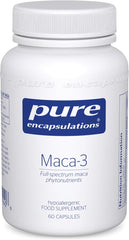 Pure Encapsulations Maca-3 - Hypoallergenic Phytonutrient Supplement - Glucosinolates, Macamides and Macaenes - 60 Capsules