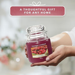 Yankee Candle Scented Candle | Black Cherry Medium Jar Candle| Long Burning Candles: up to 75 Hours | Gifts for Women