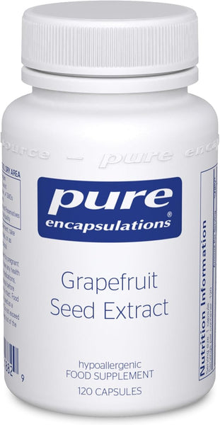 Pure Encapsulations Grapefruit Seed Extract - Hypoallergenic Grapefruit Essential Oil Supplement - 120 Capsules