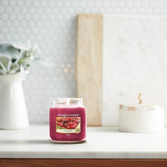 Yankee Candle Scented Candle | Black Cherry Medium Jar Candle| Long Burning Candles: up to 75 Hours | Gifts for Women