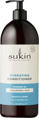 Sukin Hydrating Conditioner 1L - strengthens and repairs dry and damaged hair, adds shine and tames frizz - with Coconut Oil & Shea Butter; cruelty free & vegan friendly.