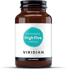 Viridian - High Five Multivitamin Formula - 120 Veg Caps | Support Energy & Vitality with 23 Essential Nutrients & Including Vitamin B5 | Formulated by Nutritionists | No Artificial Additives | Vegan
