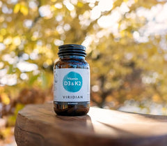 Viridian - Vitamin D3 & K2 – 90 Capsules | Plant-Sourced Vegan D3 from Lichen & Vegan K2 from Natto Cultures | Supports Normal Bones, Teeth, Muscle Function & Immunity | 100% Active Ingredients