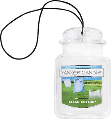 Yankee Candle Car Jar Ultimate Scented Air Freshener | Clean Cotton | Lasts up to 4 Weeks