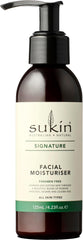 Sukin Signature Facial Moisturiser 125ml - with Vitamin E; cruelty free & vegan friendly - nourishes, softens & protects the skin’s moisture barrier.