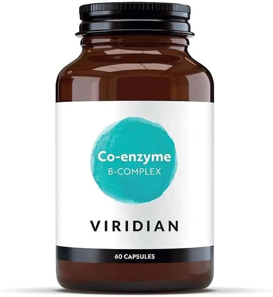 Viridian - Co-Enzyme B Complex - 60 Capsules | B Vitamins in Methylated & Phosphorylated Forms | Vitamins B1, B2, B3, B5, B6 & B12 | Reduce Tiredness & Fatigue | Nutritionist Formulated