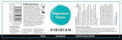 Magnesium Citrate - 60 Veg Caps