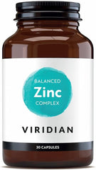 Viridian - Balanced Zinc Complex – 30 Vegan Capsules | Highly Absorbable Zinc with Copper & Beta-Carotene for Immune, Bone, Vision, Skin, Nails & Hair Support | 100% Active Ingredients