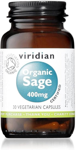 Viridian Organic Sage 400Mg