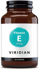 Viridian - Vitamin E 400IU 330mg – 30 Vegan Capsules | Natural d-Alpha Tocopherol Derived from SOYA Bean Oil | Contributes to Protection of Cells from Oxidative Stress | 100% Active Ingredients