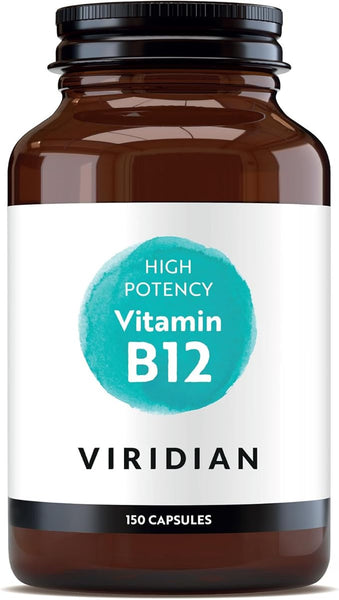 Viridian - Vitamin B12 1000μg, High Potency - 150Caps | Two Active Forms of B12 | Normal Red Blood Cell Formation, Immune Support | Reduce Tiredness & Fatigue | Nutritionist Formulated