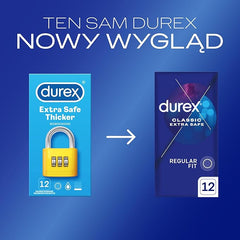Durex Extra Safe Thick and Smooth Condoms - 12 Count (Pack of 1),Other