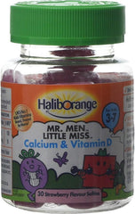 Haliborange Kids Mr. Men Little Miss Calcium and Vitamin D Strawberry softies 30
