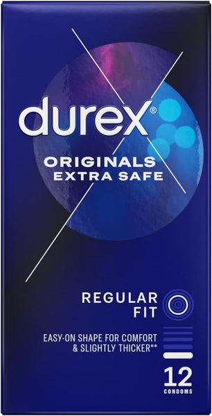 Durex Originals Extra Safe Condoms Regular Fit 12s