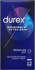 Durex Originals Extra Safe Condoms Regular Fit 12s