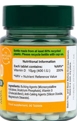 Holland & Barrett-Vitamin D 400 I.U. 10ug 90 Tablets