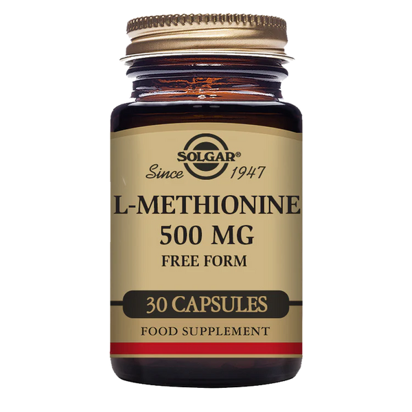 Solgar-L-Methionine 500 mg Vegetable Capsules - Pack of 30
