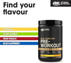 Optimum Nutrition ON Gold Standard Pre-Workout Advanced with l-Citrulline, Beta-Alanine and Caffeine, Tropical, 20 Servings, 420 g