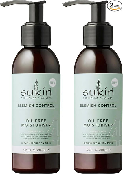 Sukin Oil Free Moisturiser 125 ml (Pack of 2)
