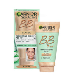 Garnier BB Cream Original Medium Tinted Moisturiser SPF 15, Glow Boosting and Hydrating with Mineral Pigments, 50 ml