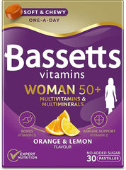 Bassetts Vitamins Woman 50+ Multivitamins & Multiminerals Orange & Lemon Flavour 30 Gummy Pastilles