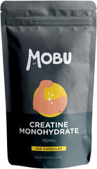 Mobu-Creatine Monohydrate Capsules 750mg (3000mg Per Serving) - 120 Capsules - Boost Muscle Mass, Bulk & Strength - Supports Increased Energy & Performance - Pre Workout Supplement for Men & Women