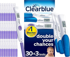 Clearblue Advanced Digital Ovulation Test and Early Pregnancy Test - Trying for A Baby Kit, Double Your Chances of Getting Pregnant, 30 Digital Ovulation Tests and 3 Pregnancy Tests