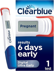 Clearblue Early Detection Pregnancy Test – Digital Ultra Early (10 MIU/ml), No Test Can Tell You Sooner – 1 Digital Test, Packaging May Vary