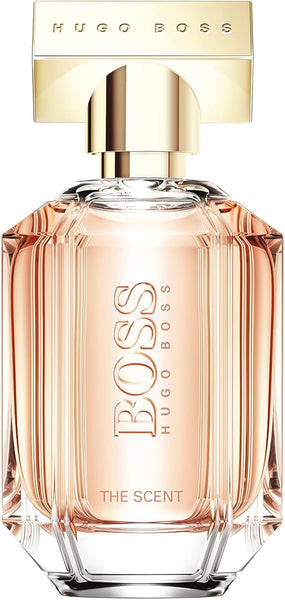 HUGO BOSS The Scent - Eau de Parfum for Her - Fragrance Fragrance with Notes of Honeyed Peach, Osmanthus Flower, Roasted Cocoa - High Longevity - 50ml