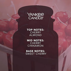 Yankee Candle Scented Candle | Black Cherry Large Jar | Long Burning Candles: up to 150 Hours | Perfect Gifts for Women