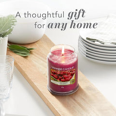 Yankee Candle Scented Candle | Black Cherry Large Jar | Long Burning Candles: up to 150 Hours | Perfect Gifts for Women